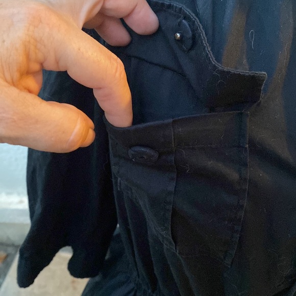 Ann Taylor Loft beautiful black dress w/ pockets & fabulous material. Love this! - Picture 5 of 16